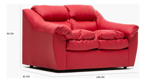 Sofa Bali 2cpos Rojo