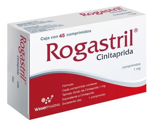 Rogastril 1 Mg Caja Con 45 Comprimidos