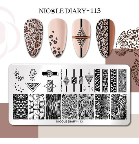 Placa De Stamping 113 Nicole Diary