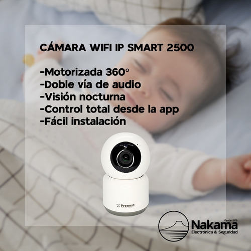 Camara Wifi Pronext P/bebes 360 Full Hd Audio Bidireccional