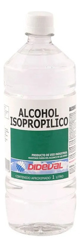 Alcohol Isopropílico 99,7% 1 Litro Pack 2 Unidades Dideval