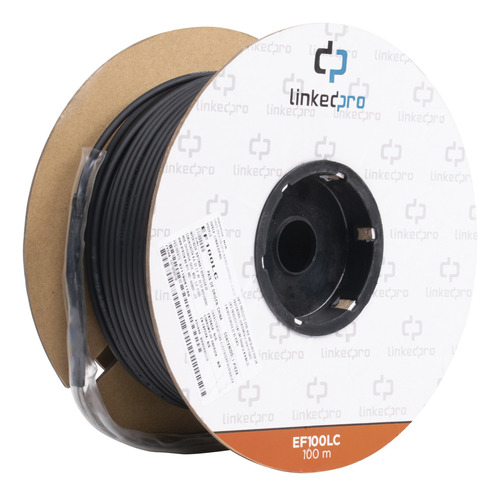 Carrete Fibra Óptica Monomodo Con Conectores Lc-lc Duplex Re