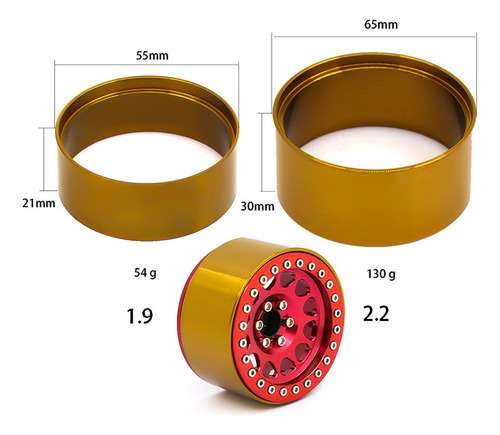 Durable 1,9 /2,2 Anillos De Cobre Para Llanta 2,2 Pulgadas