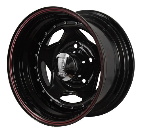 Llantas Chapa Pintada Star Negra Rodado 15x8 F100 Ika 5x139