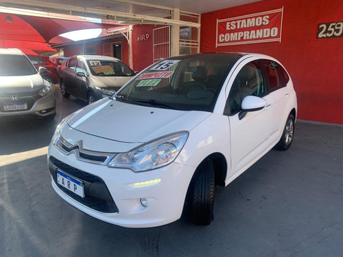 Imagem 1 de 14 de Citroen C3 Tendance 1.5 Branca 2015 Couro Flex Manual