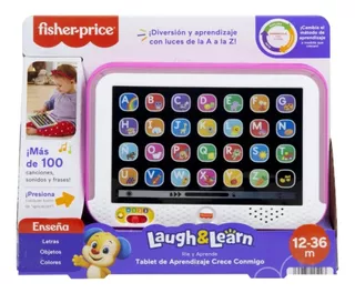 Fisher Price Tablet Crece Conmigo Rosa