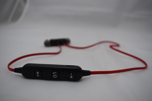 Auriculares Bluetooth Deportivo Iman Para Motorola Moto G60s Color Rojo