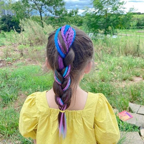 Imagen 7 de 9 de Trenzas Postizas De Colores Para Nenas Braid Style