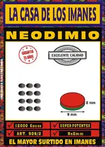 Comprar Iman Neodimio 9x2 Mm 12000 Gauss Biomagnetismo 10 Unidades