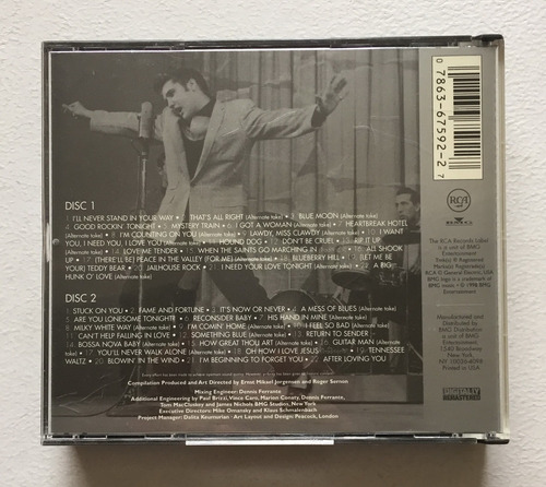 Cd Elvis Presley: Touch Of Platin Vol.1 ( Usado ) 2 Discos (Usado)