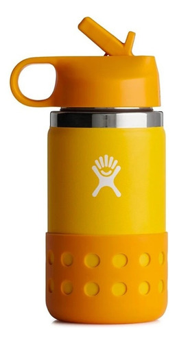 Hydro Flask Kids Wide Mouth Termo Niños Straw Lid 354 Ml Color Canary