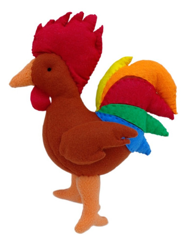 Gallo De Peluche Gallito Animalito De Granja Juguete Niños