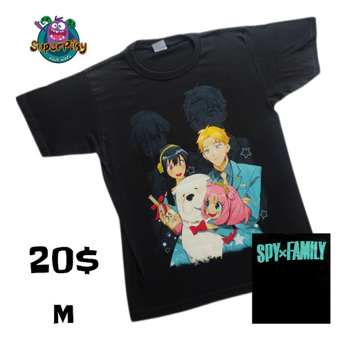 Franela T-shirt Camiseta Doble Estampado Anime Spy X Family