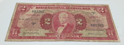 Billete Costa Rica 2 Colones 1947
