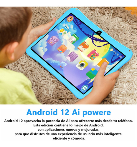Tablet Para Niños Hancdon A9+ 11.6-inch 512gb Rom Rosa Y 12gb Ram Kids Tablet Android 13 Octa-core Bluetooth Wifi5 Parental Controls With Protective Case