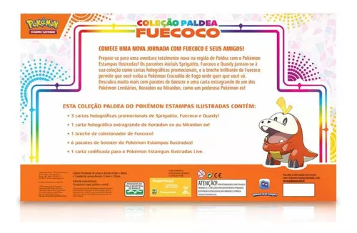 Cards Pokémon - Box Coleção Paldea - Quaxly- Copag