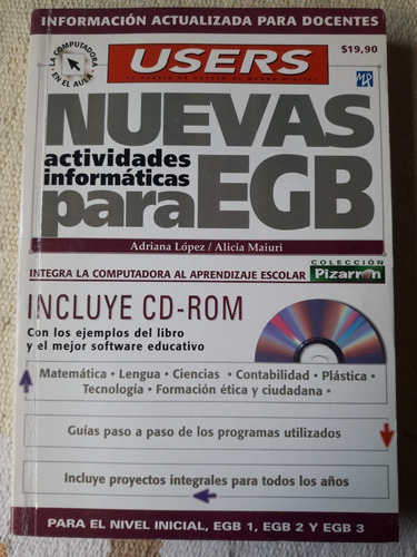 Users Nuevas Actividades Informáticas - Egb 1, 2, 3 Con Cd 