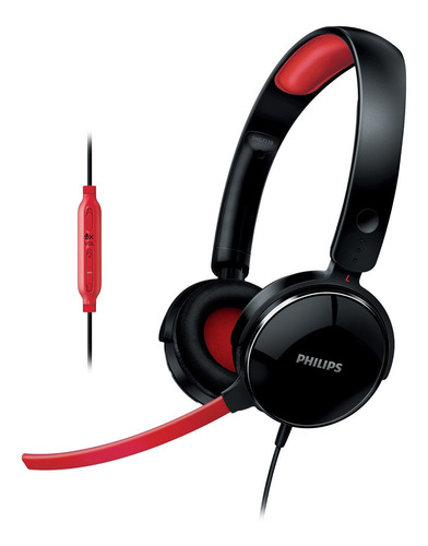 Fone Headset Shg7210 Philips Gamer C/ Mini Microfone 2m Cabo