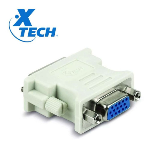 Imagen 3 de 3 de Adaptador Xtech Xtc-362 Dvi-i 24+5 Macho A Vga Hembra Dual