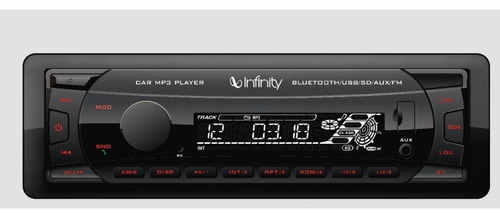 Autoestéreo Sin Pantalla 1 Din Infinity Alpha 100 Bt Usb Sd