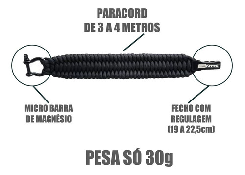 Imagem 2 de 3 de Pulseira Bracelete Paracord Sobrevivência Ntk Cord Ak 3m