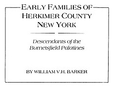 Libro Early Families Of Herkimer County, New York - Barke...