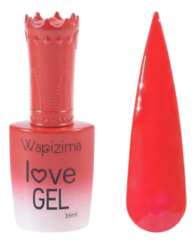 Gel Semipermanente Wapizima Love Para Uñas Color A Elegir 10 Rojo