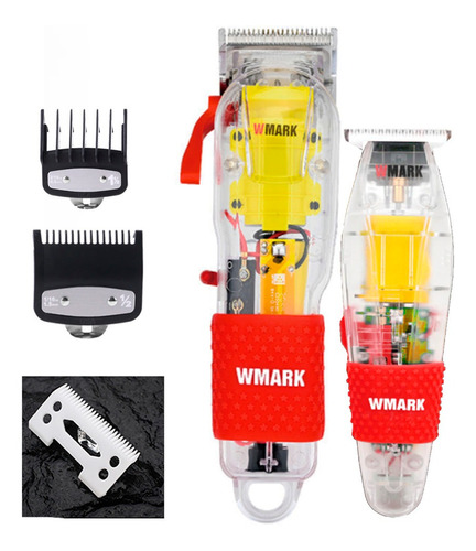 Kit 2 Maquina De Cabelo Finalização Corte Wmark Ng 202 Ng108