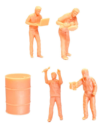 Figuritas De Personas Realistas 1:64, Modelo De Trabajador,