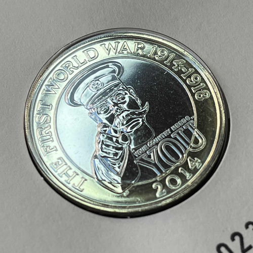 Moeda Selo 2 Pounds 2014 - O Caminho Da Grande Guerra (Usado)