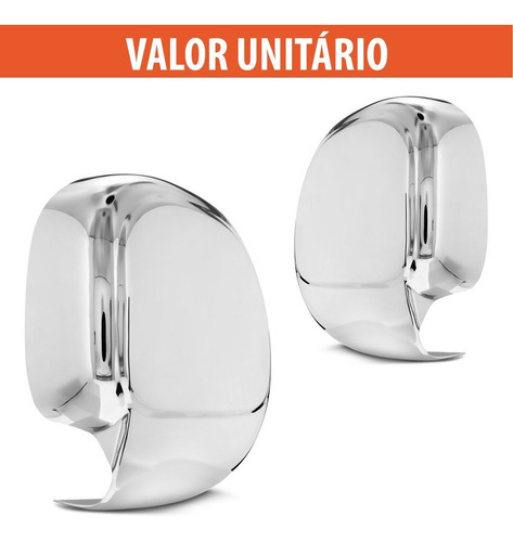 Aplique Retrovisor Cromado F250 F350 1999 A 2012 Sem Pisca