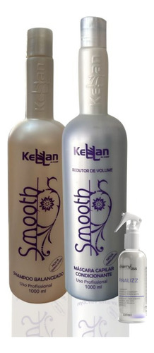 Kit Kellan Smooth Escova Progressiva Sem Formol 2x1l
