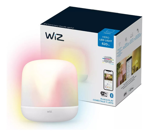 Lámpara Led Inteligente Philips Wiz Hero 9w Blanco Y Color