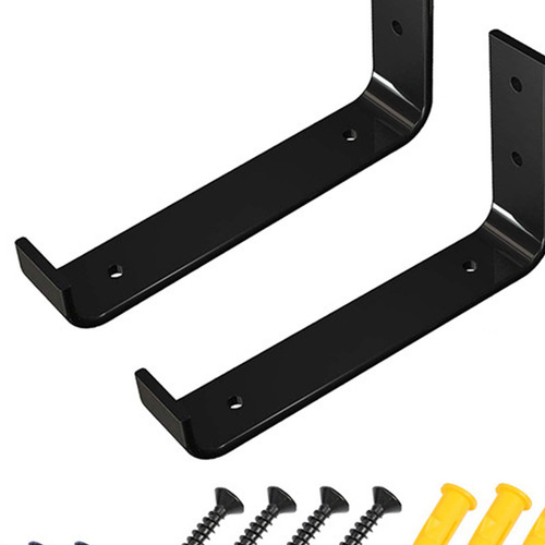 2x Soporte De Estante Con Tornillo Metal 30 Centimetros