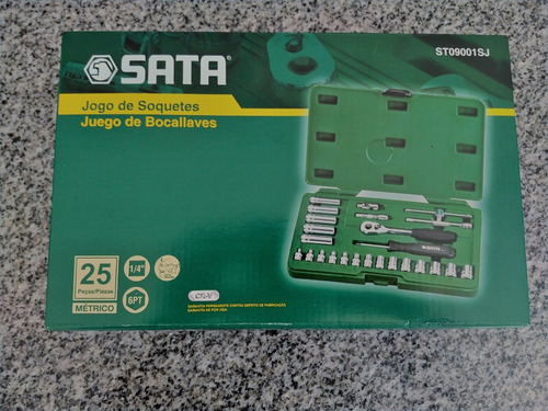 Juego De Tubos 25pzas 1/4'' Métrico Sata Profesional
