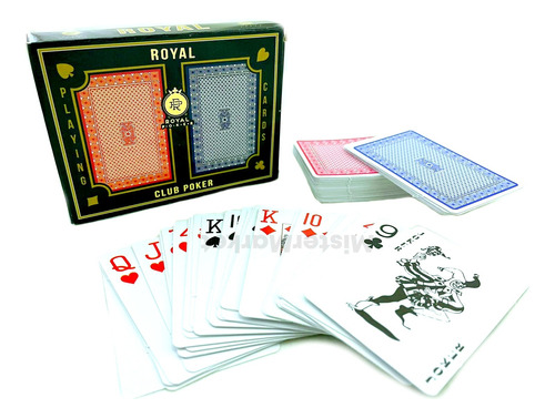 Cartas De Poker Royal Juego De Mesa Mazo Cartas Diversion 