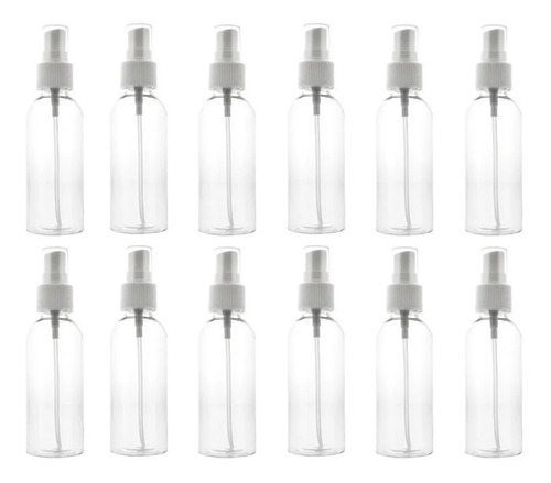 Imagen 1 de 1 de Docena Botellas 120ml Plasticas Spray Aerosol