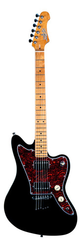 Guitarra Eléctrica Jaguar Jj-350 Jet Negro Brillante