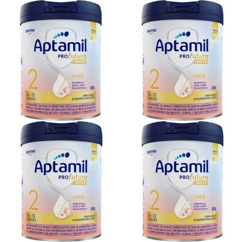 Formula Infantil Aptamil Profutura Gold 2 800g - Kit 4 Un.