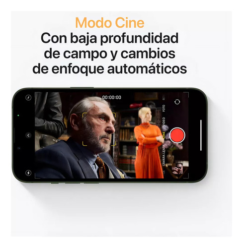 Apple Iphone 13 (128 Gb) - Verde Con Caja Original Verde (Reacondicionado)