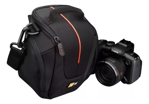 Bolso Estuche Porta Camara Reflex Case Logic Dcb-304 Correa Color Negro