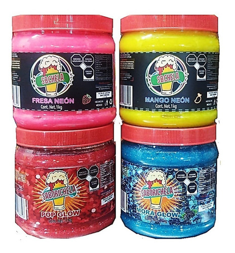 2.2 Kg Pulpa Saborichela Tutsi Pop Neon Escarchar