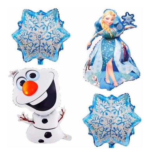 Set  Globos Frozen Y Olaf