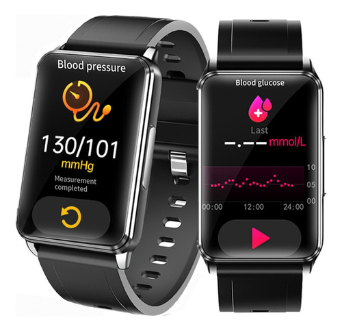 Registrador De Ecg Monitor De Glucosa En Sangre Smartwatch