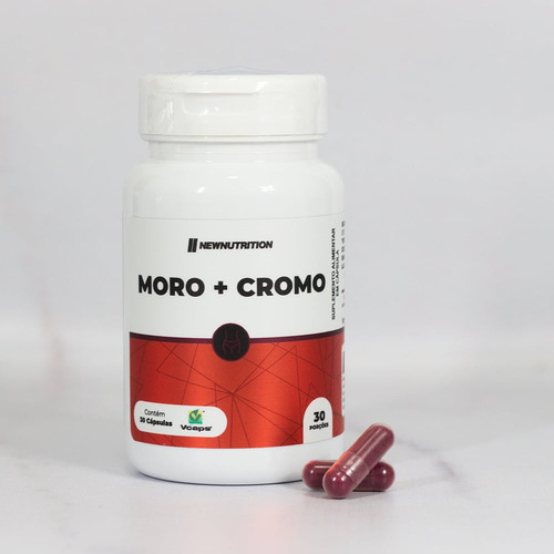 Moro + Cromo - 30 Cápsulas - Newnutrition Sabor Natural