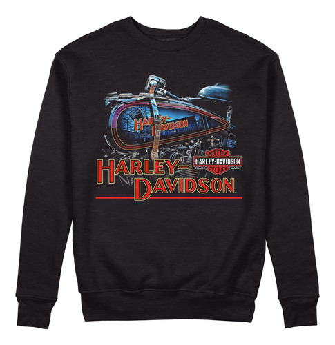 Sudadera Harley Davidson, Unisex Cuello Redondo 11