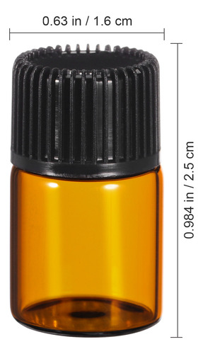 12 Frascos Mini Frascos De 2 Ml Com Redutor De Orifício