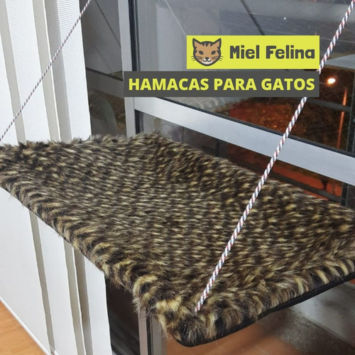 Imagen 3 de 3 de Camas Para Gatos, Hamacas De Ventana Para Gatos Miel Felina