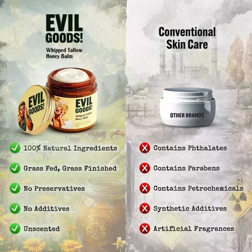 Bálsamo De Sebo Y Miel De Evil Goods, Bati