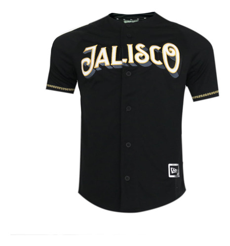 Jersey Newera Charros Jalisco Beisbol Lmb25 Negro Oro Hombre